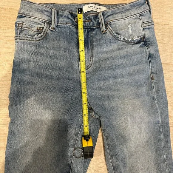 Lovervet by Vervet High Rise Skinny distressed Jeans size 25 - Picture 8 of 16